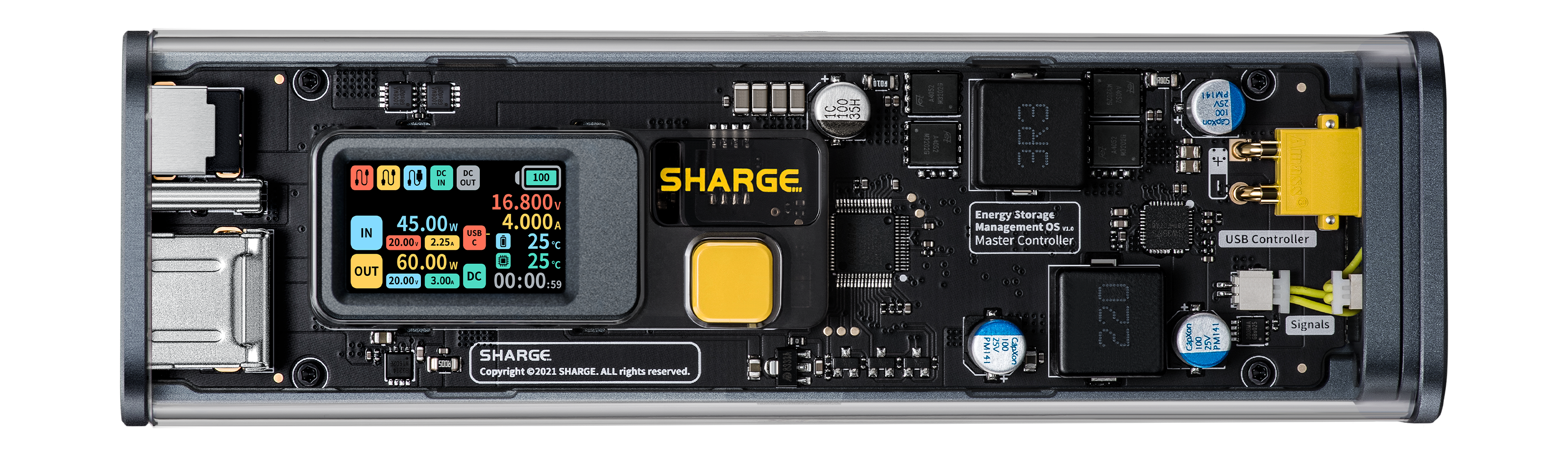 Sharge 100W Transparent Super Charger Power Bank 25600mAh